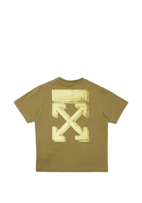 T-shirt con stampa OFF WHITE KIDS | OBAA002S26JER005311